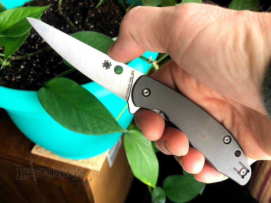 Spyderco C203TIP CPM-M4钢 钛合金柄 1600