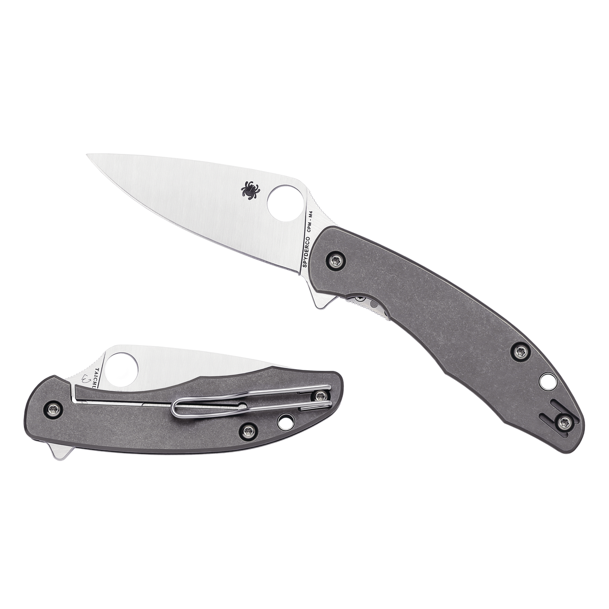 Spyderco C203TIP CPM-M4钢 钛合金柄 1600