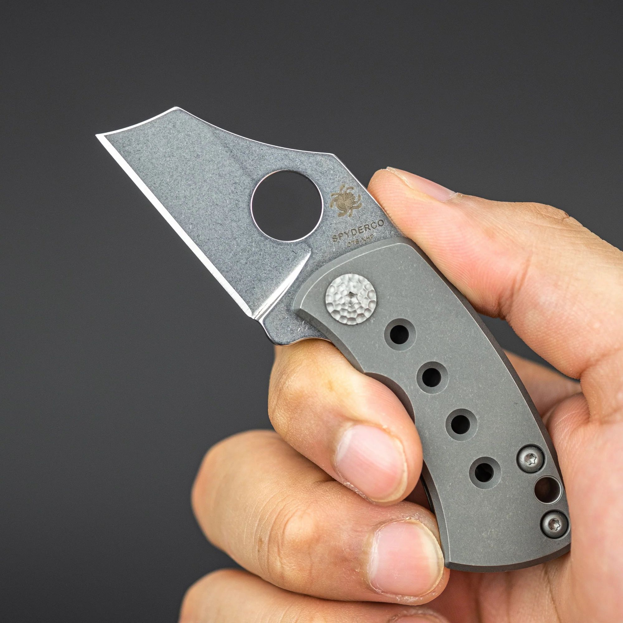 spyderco C236TIP CTS-XHP钢 钛合金柄 1460