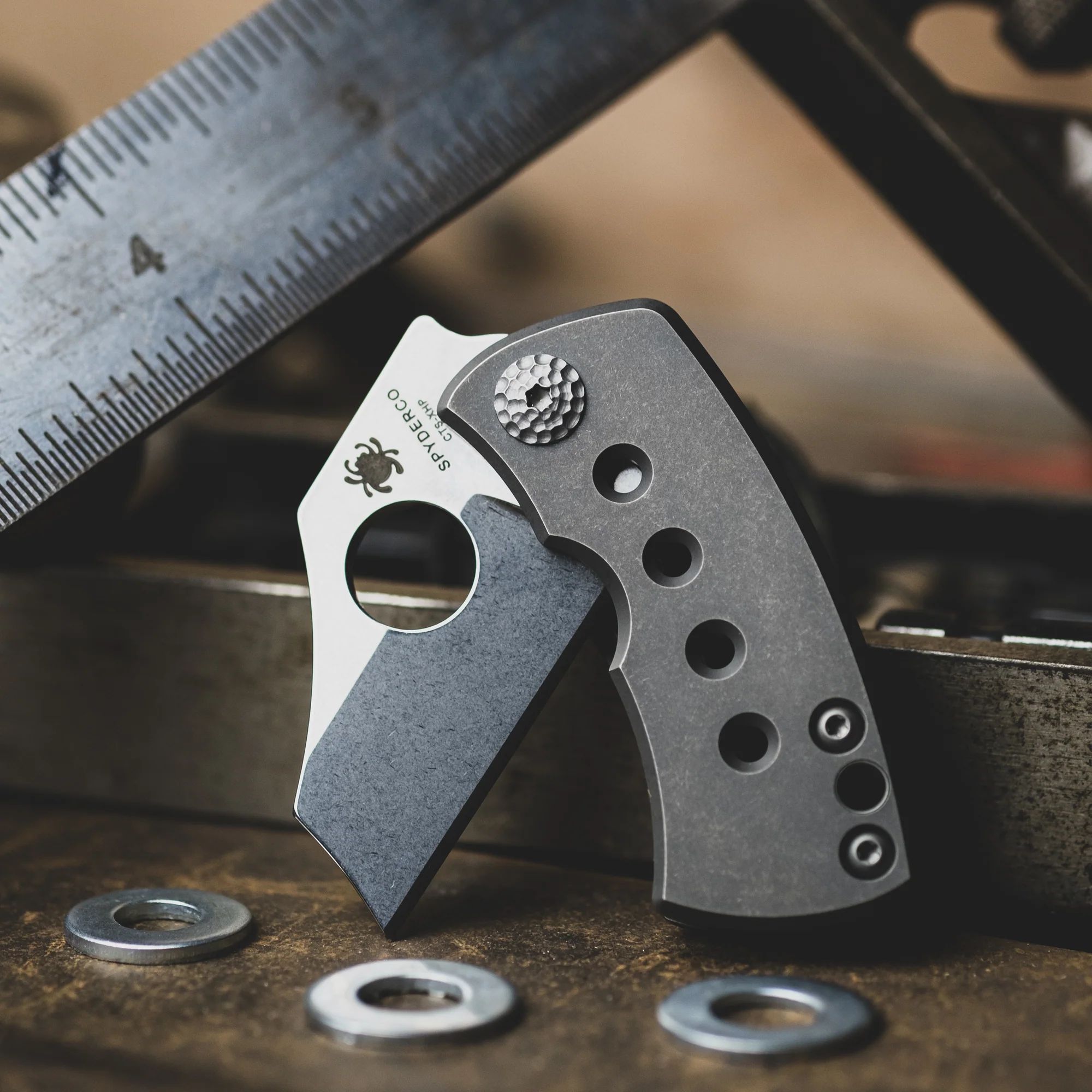 spyderco C236TIP CTS-XHP钢 钛合金柄 1460