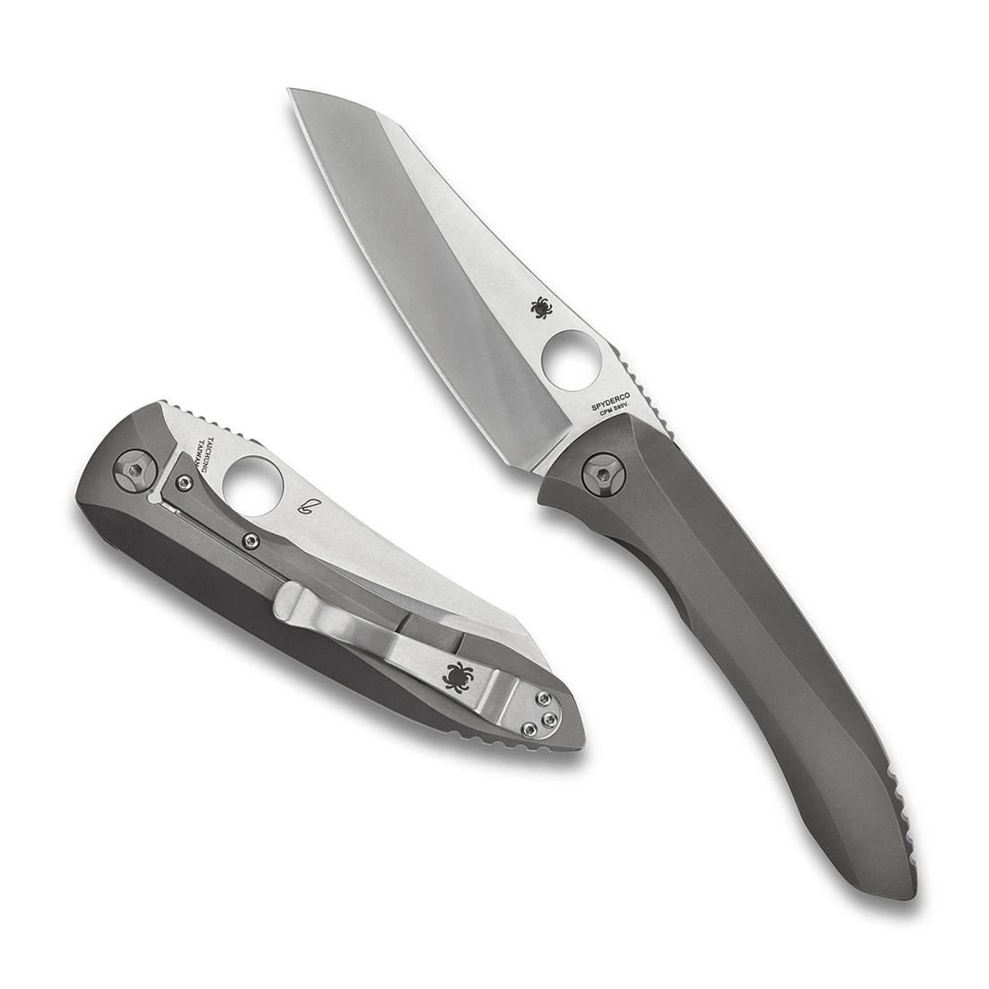 spyderco C238TIP CPM-S90V钢 钛合金柄 4800