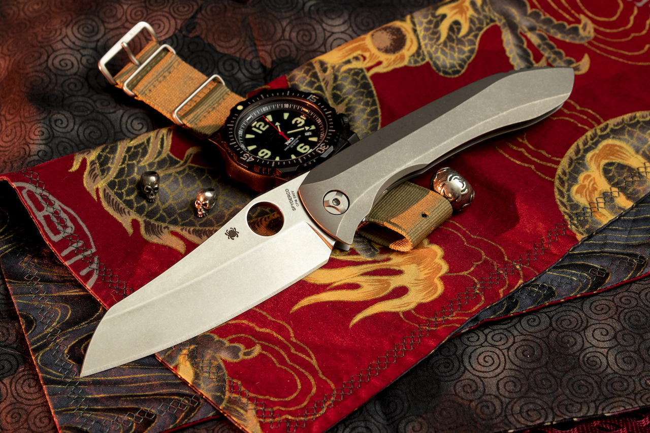 spyderco C238TIP CPM-S90V钢 钛合金柄 4800