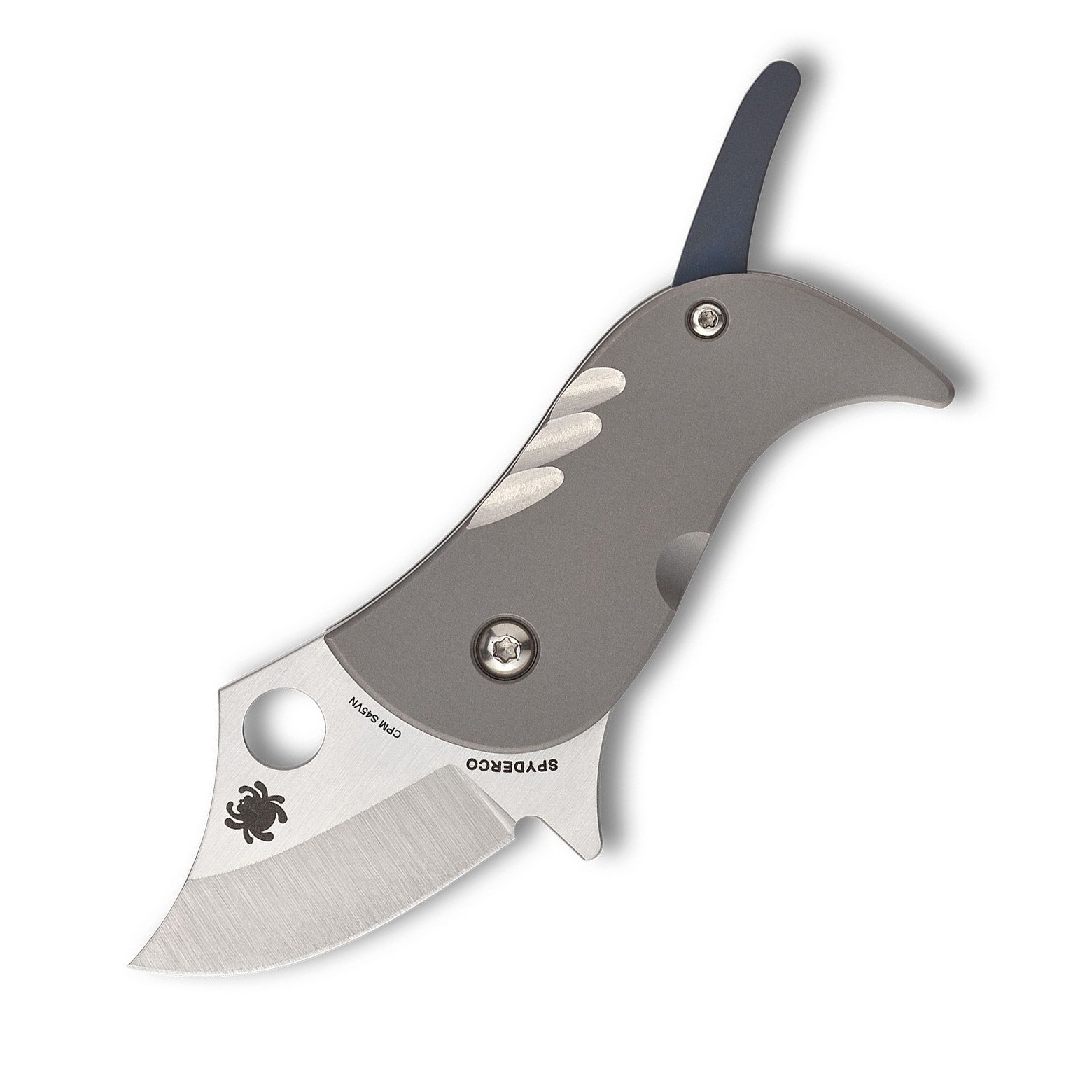 spyderco C256tip CPM-S45VN钢 钛合金柄  1600