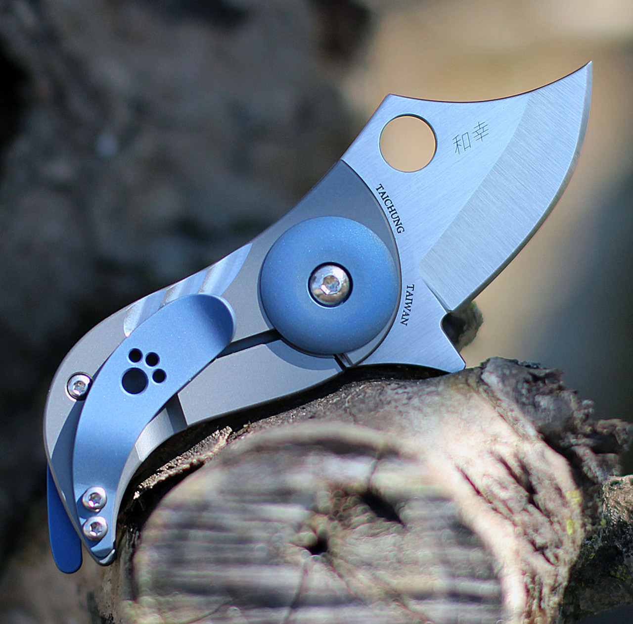 spyderco C256tip CPM-S45VN钢 钛合金柄  1600