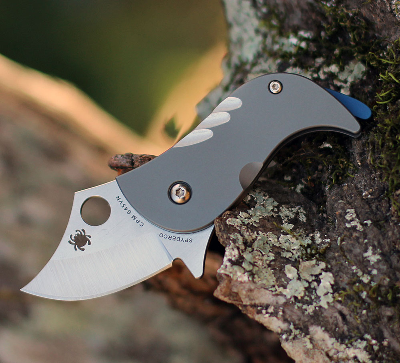 spyderco C256tip CPM-S45VN钢 钛合金柄  1600