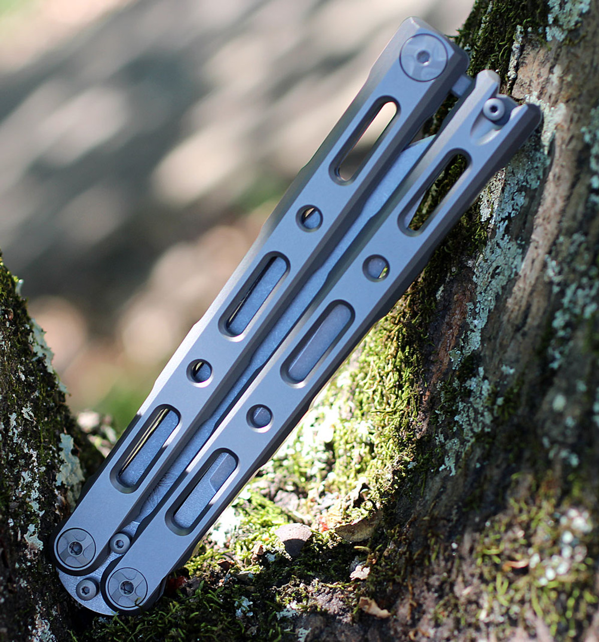 🚫 benchmade 85 S30V钢 钛合金柄 蝴蝶刀 4880