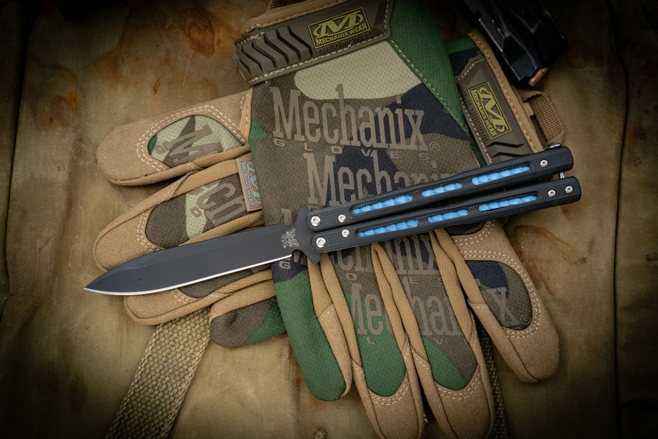 🚫 benchmade 51 D2钢 G10+钛内衬柄 蝴蝶刀 1980