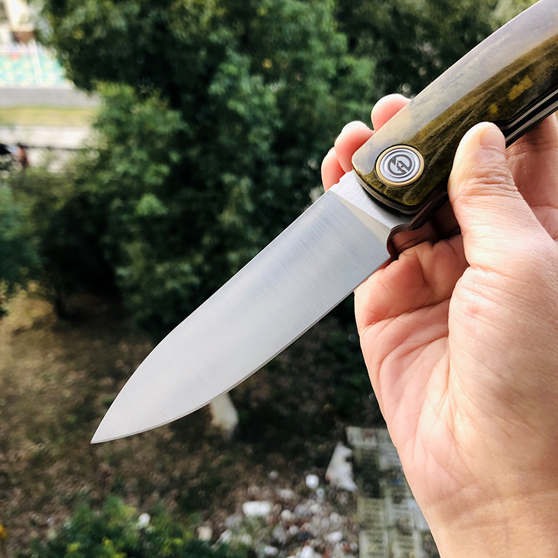 Maxace Knives 甲壳虫 S90V钢 牛骨柄 880