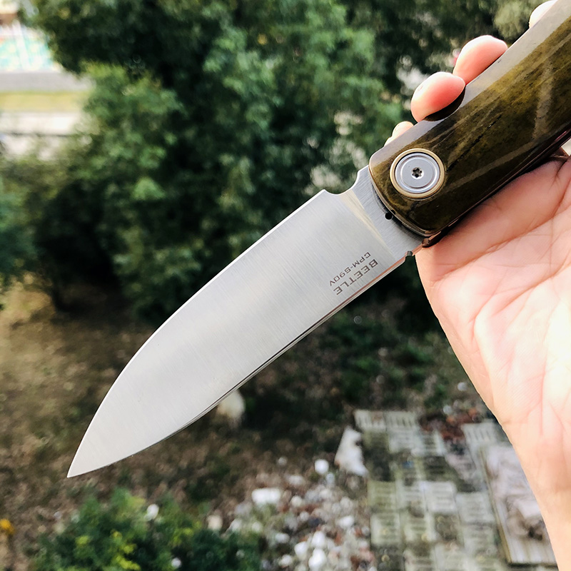 Maxace Knives 甲壳虫 S90V钢 牛骨柄 880
