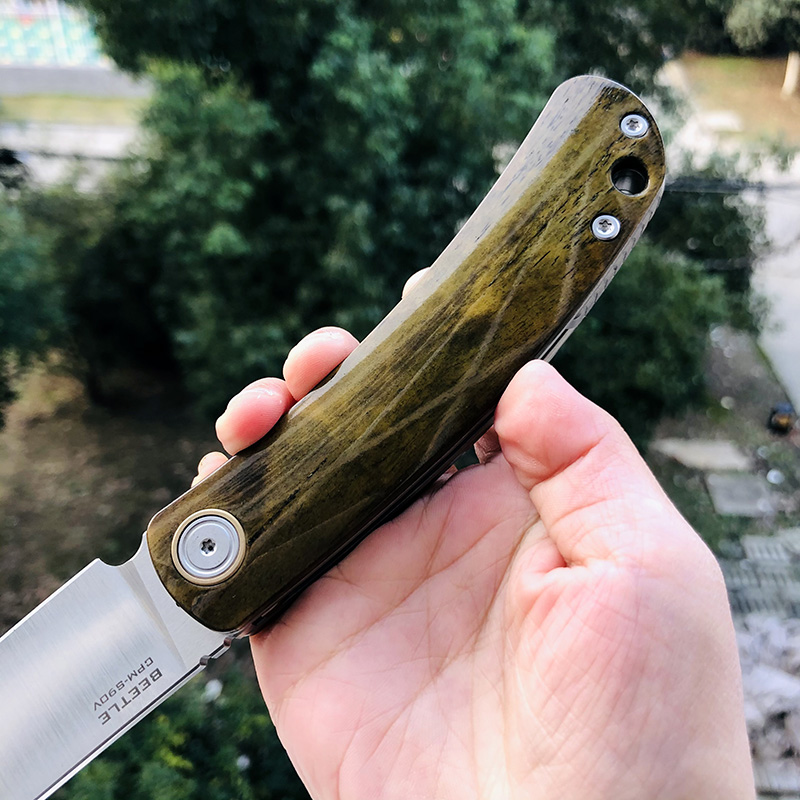 Maxace Knives 甲壳虫 S90V钢 牛骨柄 880