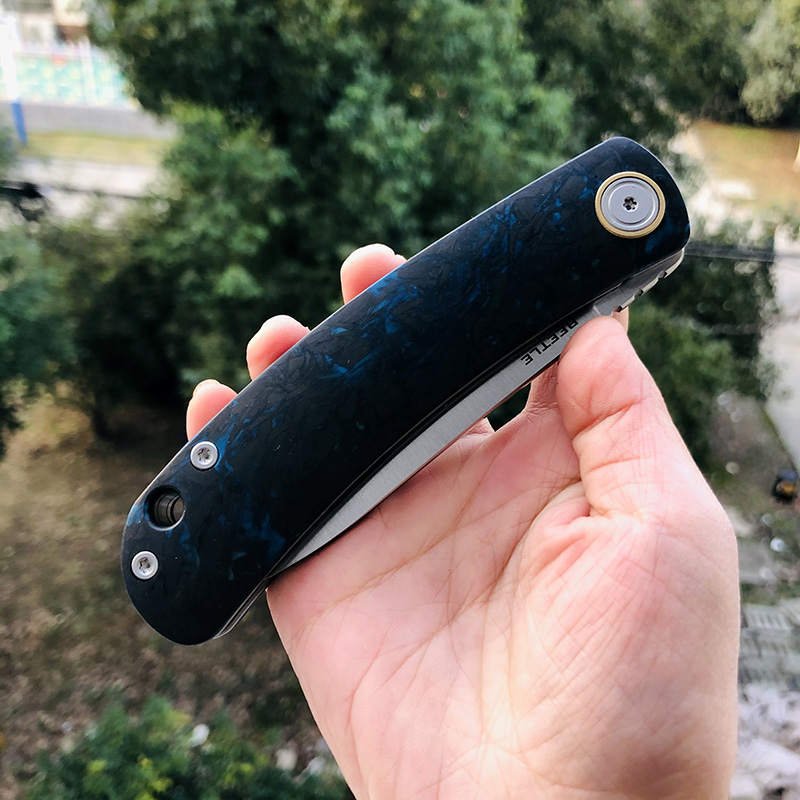 Maxace Knives 甲壳虫 S90V钢 碳纤维柄 880