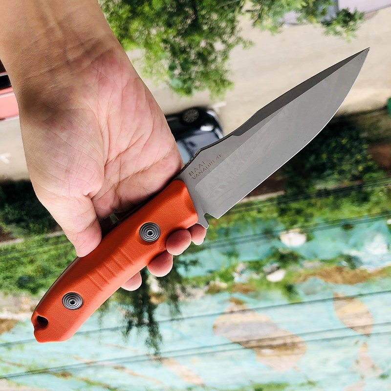 Maxace Knives 巴尔 V4E钢 橙色G10柄 800