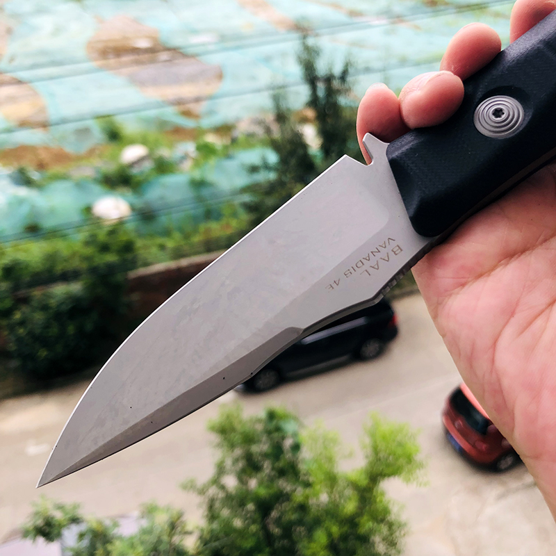 Maxace Knives 巴尔 V4E钢 黑色G10柄 800