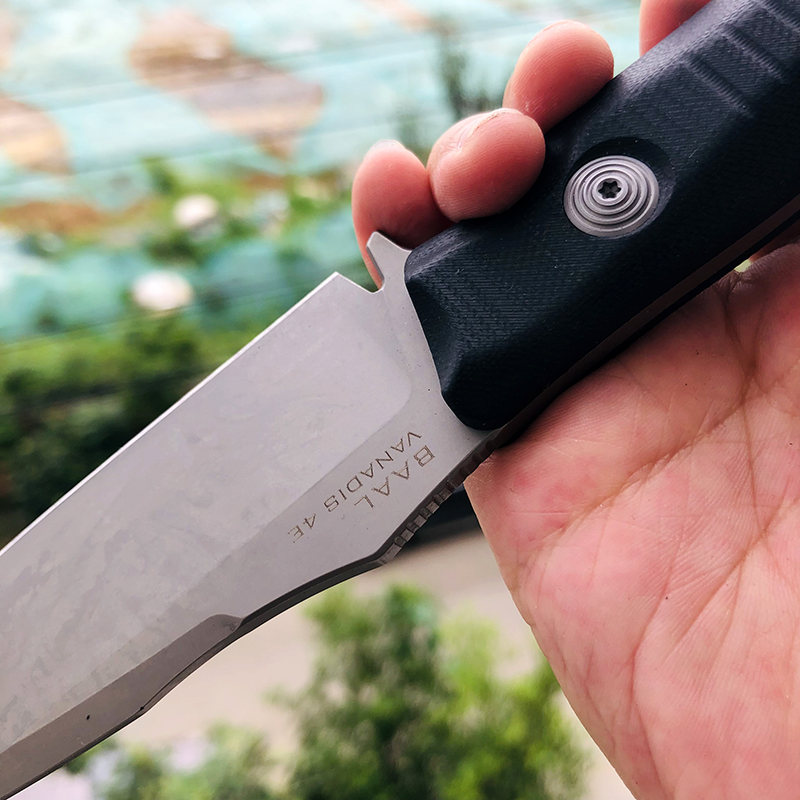 Maxace Knives 巴尔 V4E钢 黑色G10柄 800