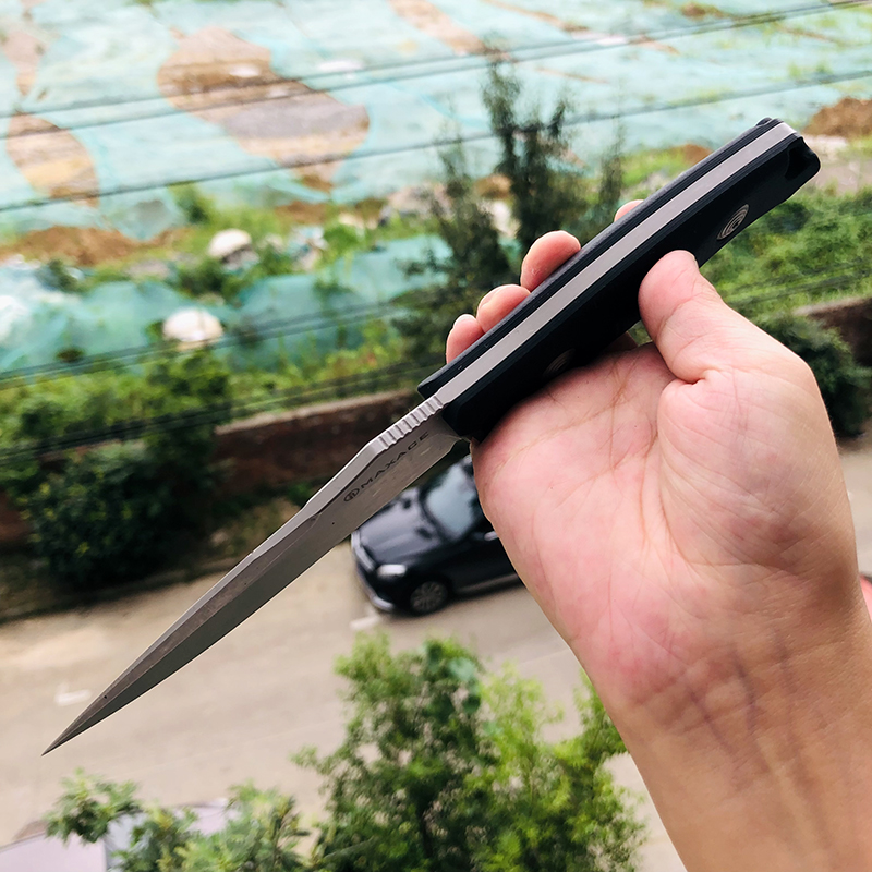 Maxace Knives 巴尔 V4E钢 黑色G10柄 800