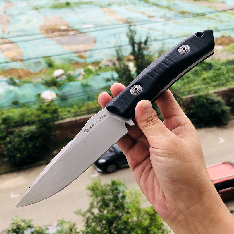 Maxace Knives 巴尔 V4E钢 黑色G10柄 800