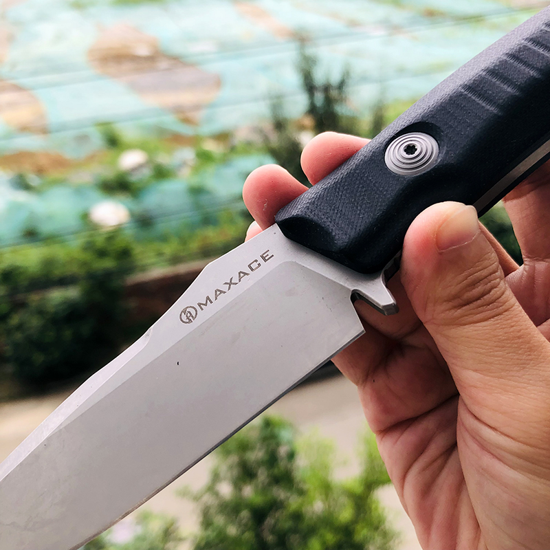 Maxace Knives 巴尔 V4E钢 黑色G10柄 800
