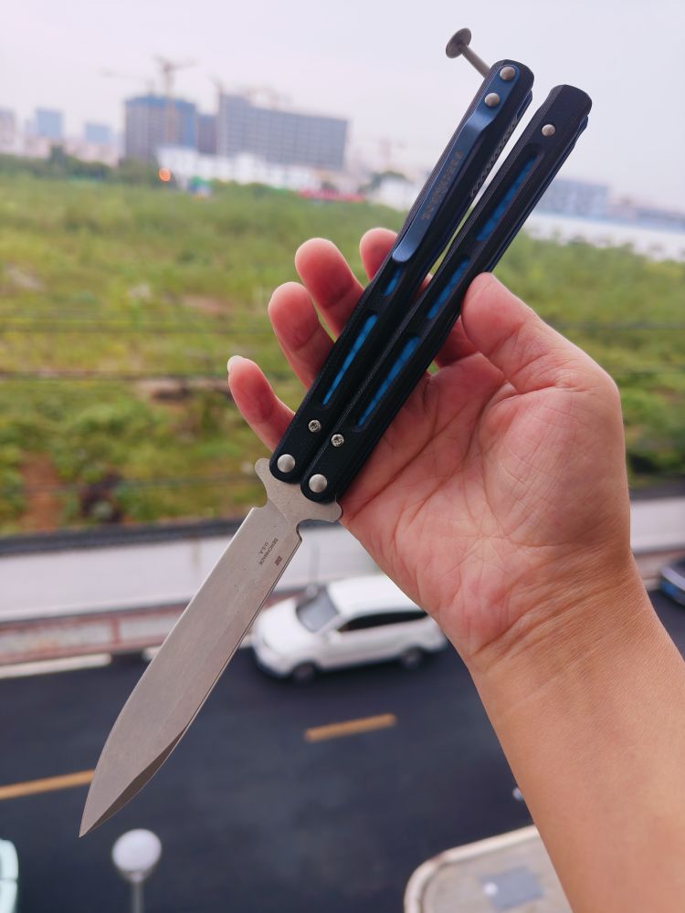 🚫 benchmade 51 D2钢 G10+钛内衬柄 蝴蝶刀 1980