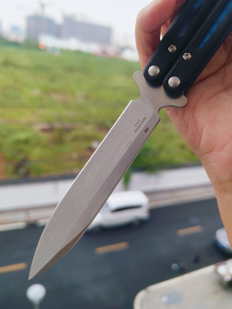 🚫 benchmade 51 D2钢 G10+钛内衬柄 蝴蝶刀 1980