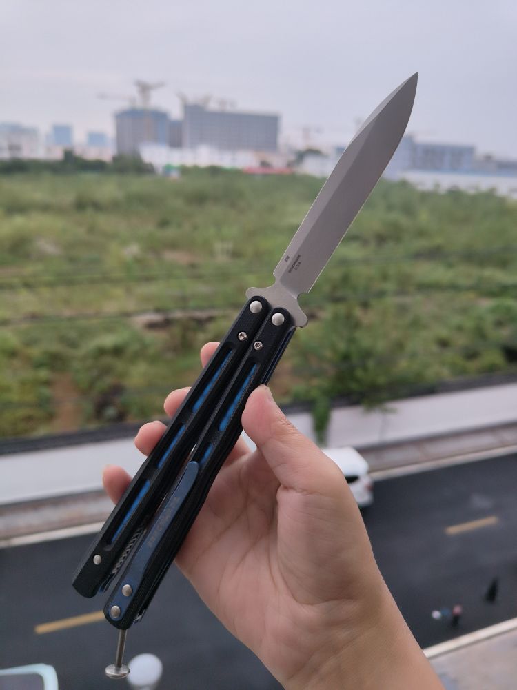 🚫 benchmade 51 D2钢 G10+钛内衬柄 蝴蝶刀 1980