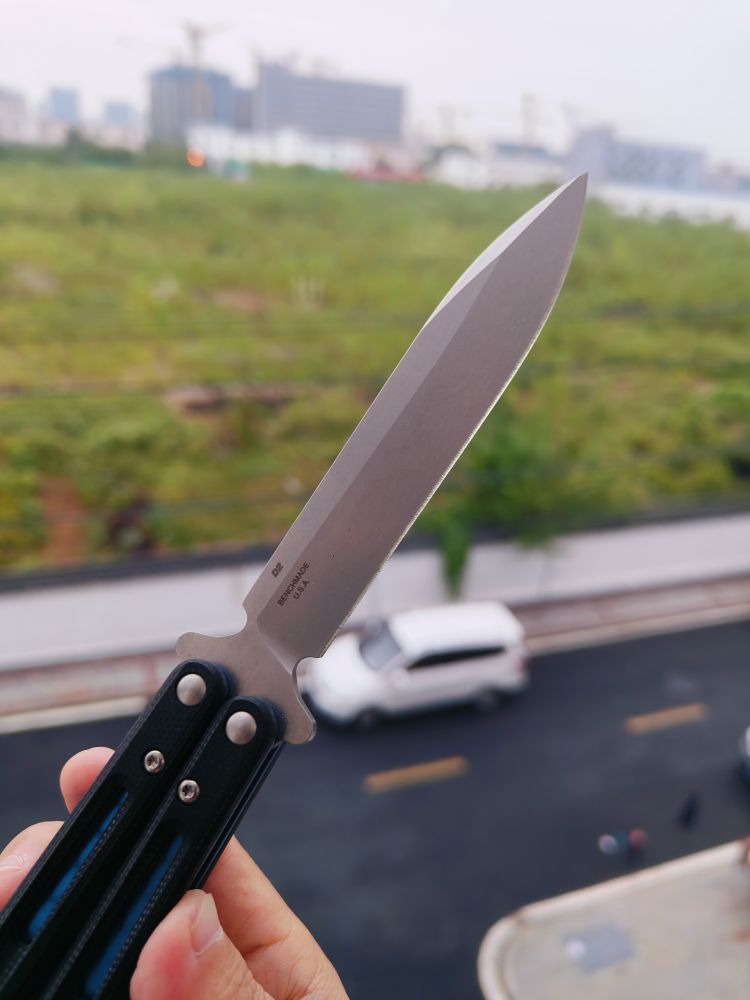 🚫 benchmade 51 D2钢 G10+钛内衬柄 蝴蝶刀 1980