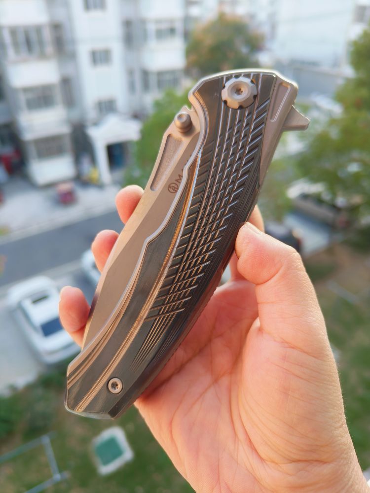 Maxace Knives 渡鸦三代 M390钢 钛柄镶嵌锆 1680