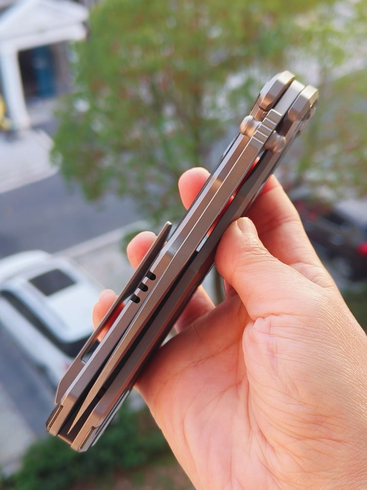 Maxace Knives 渡鸦三代 M390钢 钛柄镶嵌锆 1680
