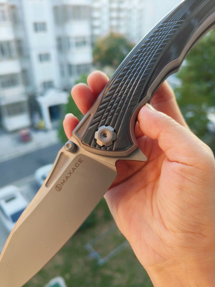 Maxace Knives 渡鸦三代 M390钢 钛柄镶嵌锆 1680