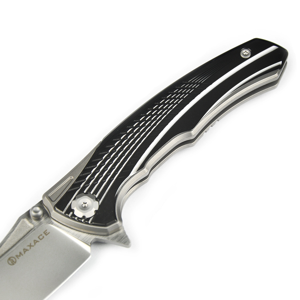 Maxace Knives 渡鸦三代 M390钢 钛柄镶嵌锆 1680