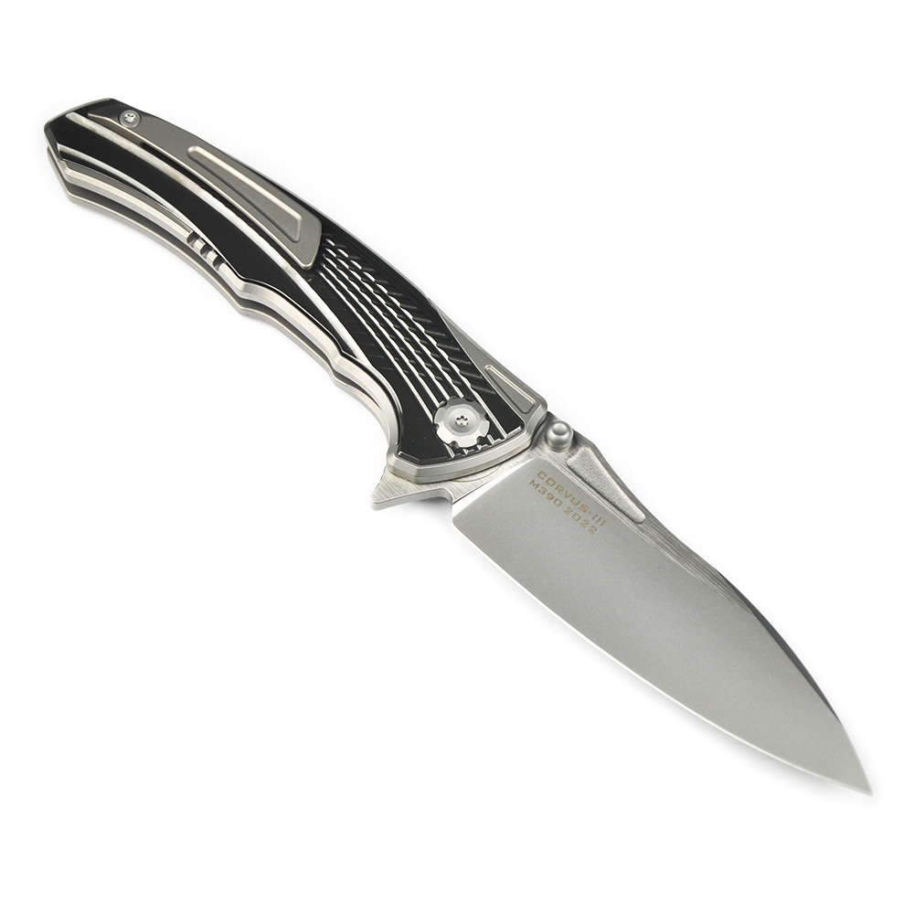 Maxace Knives 渡鸦三代 M390钢 钛柄镶嵌锆 1680