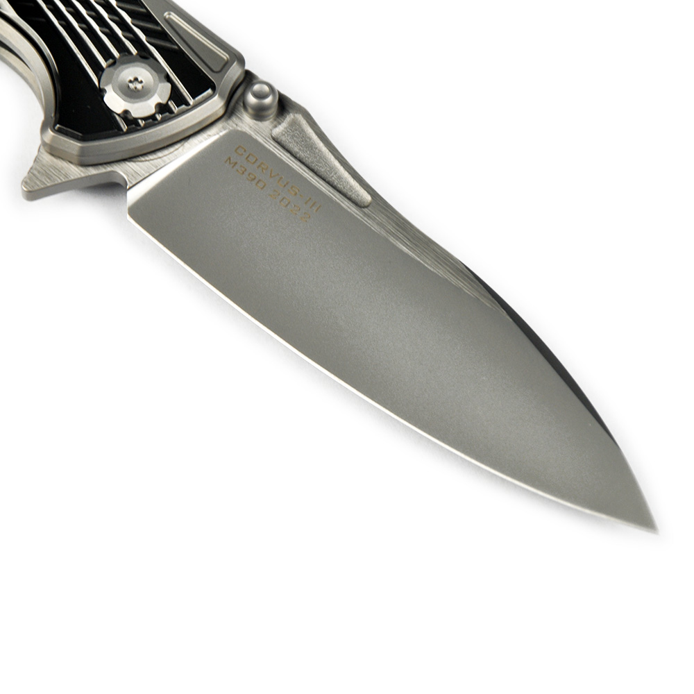 Maxace Knives 渡鸦三代 M390钢 钛柄镶嵌锆 1680