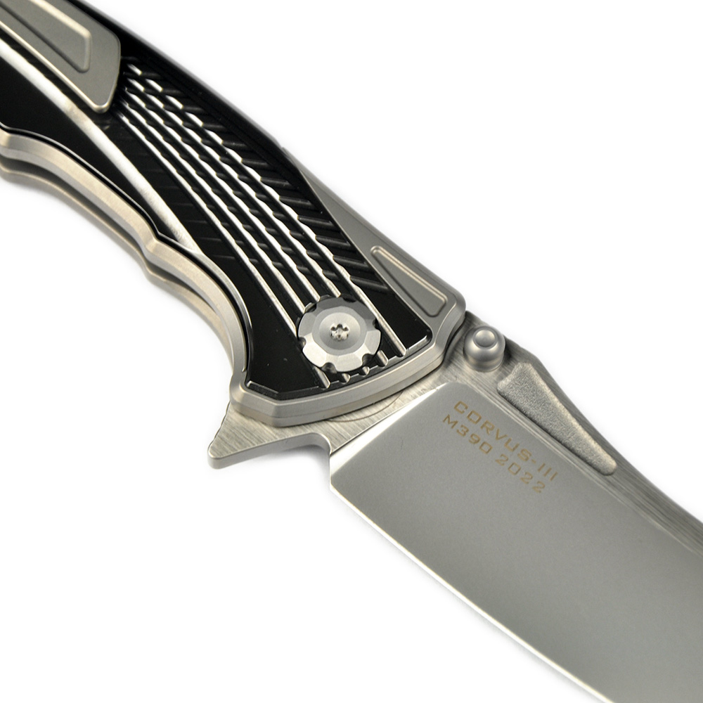 Maxace Knives 渡鸦三代 M390钢 钛柄镶嵌锆 1680