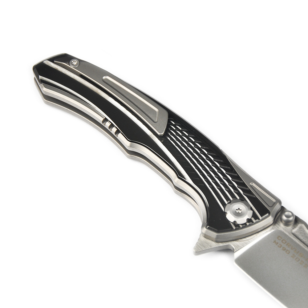 Maxace Knives 渡鸦三代 M390钢 钛柄镶嵌锆 1680