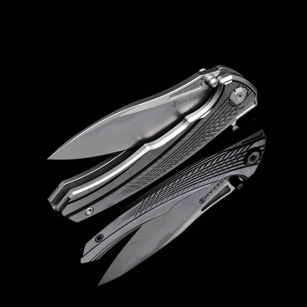 Maxace Knives 渡鸦三代 M390钢 钛柄镶嵌锆 1680