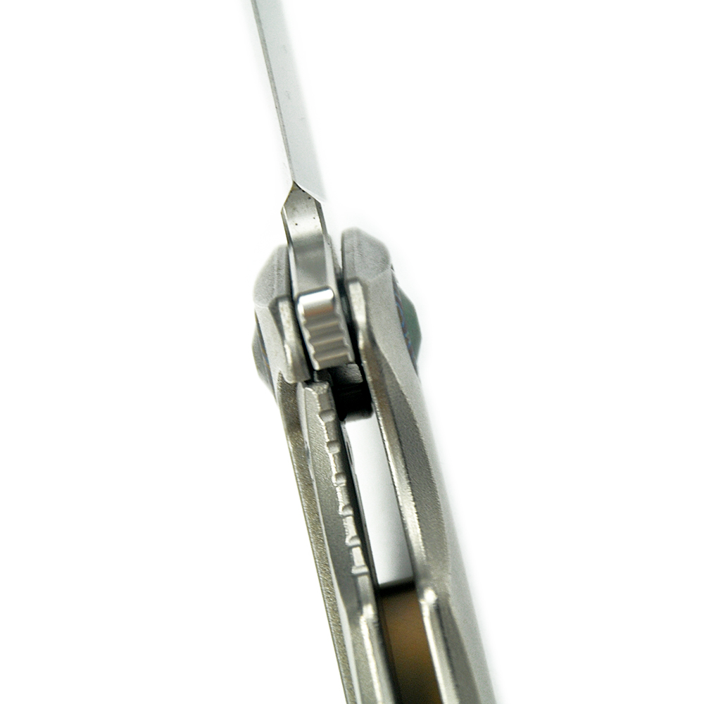 Maxace Knives 龍 M390钢 钛合金柄 黄色螺丝及背骨 2780