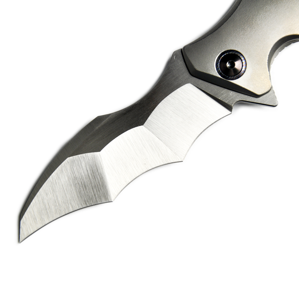 Maxace Knives 龍 M390钢 钛合金柄 黄色螺丝及背骨 2780