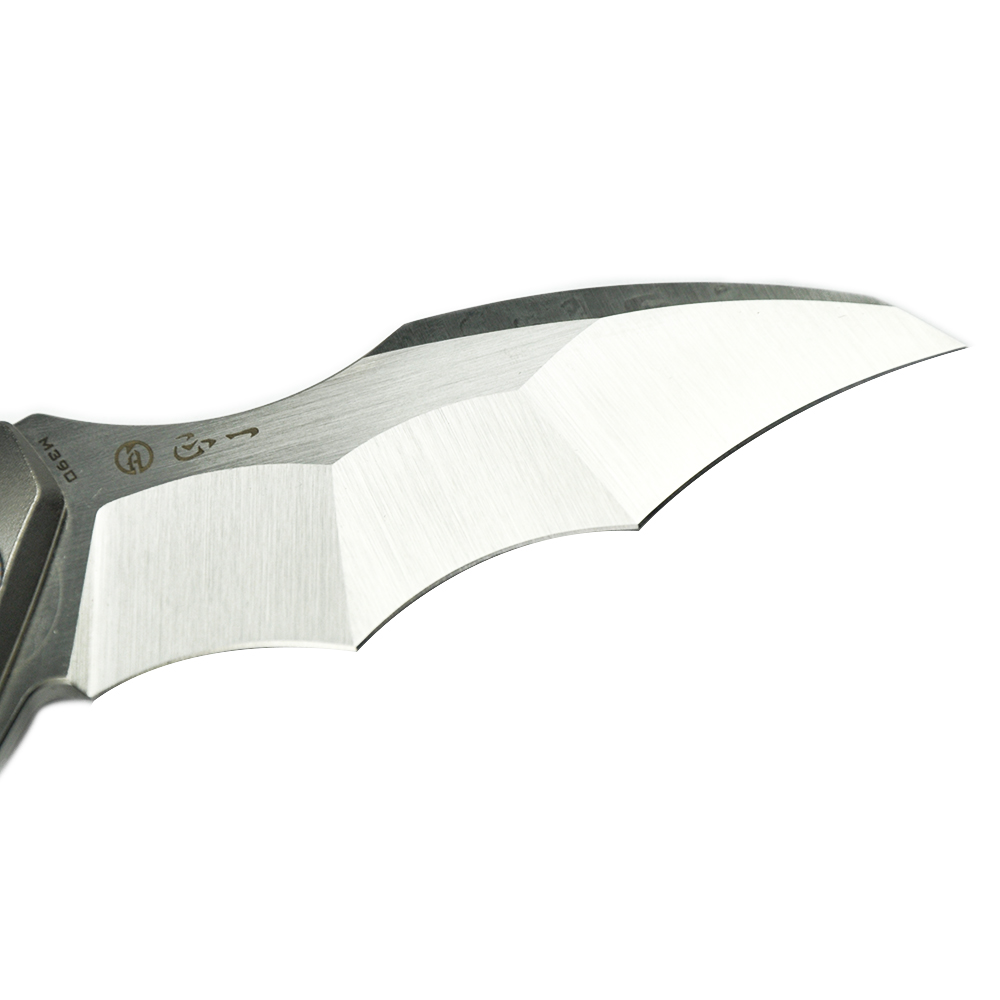 Maxace Knives 龍 M390钢 钛合金柄 黄色螺丝及背骨 2780