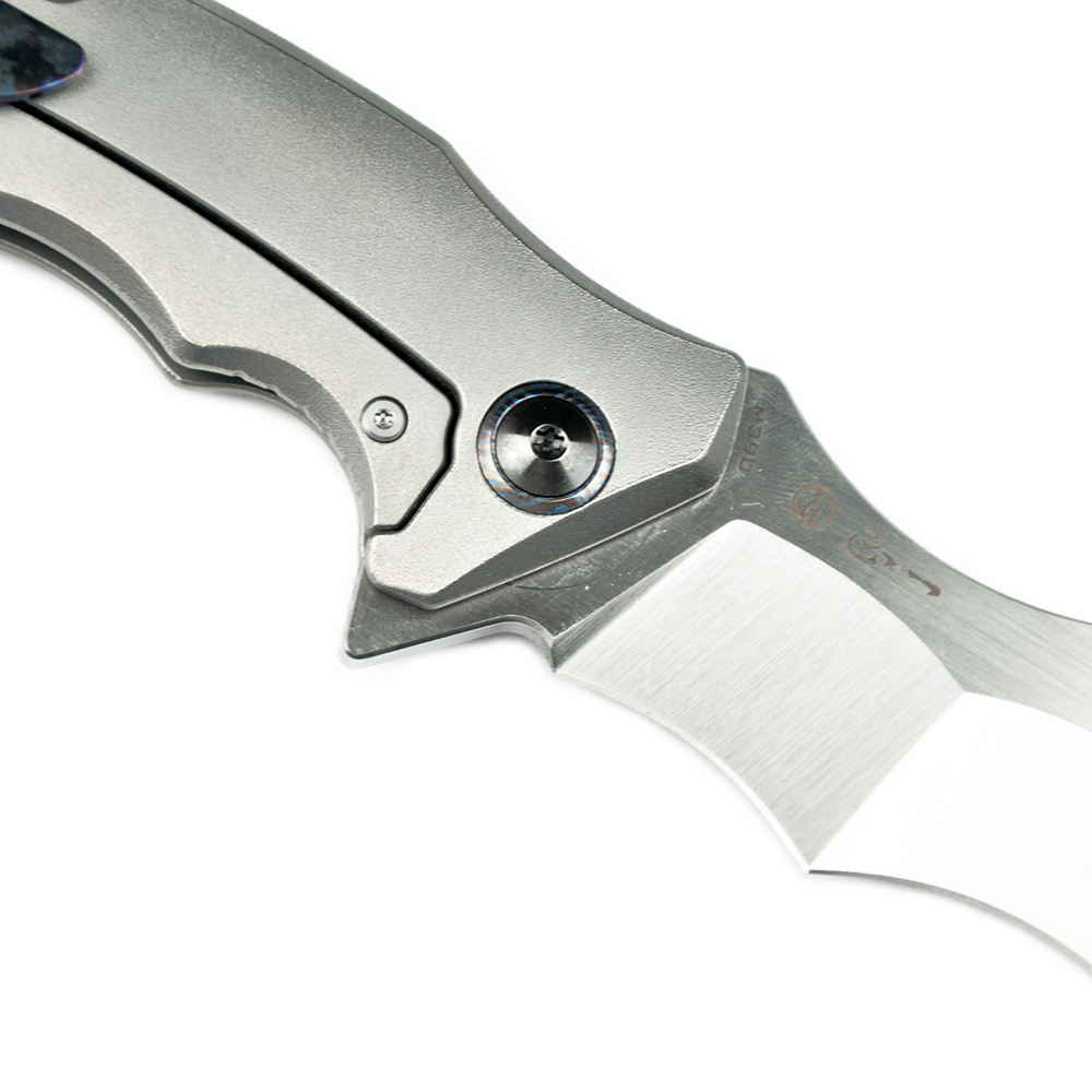 Maxace Knives 龍 M390钢 钛合金柄 黄色螺丝及背骨 2780