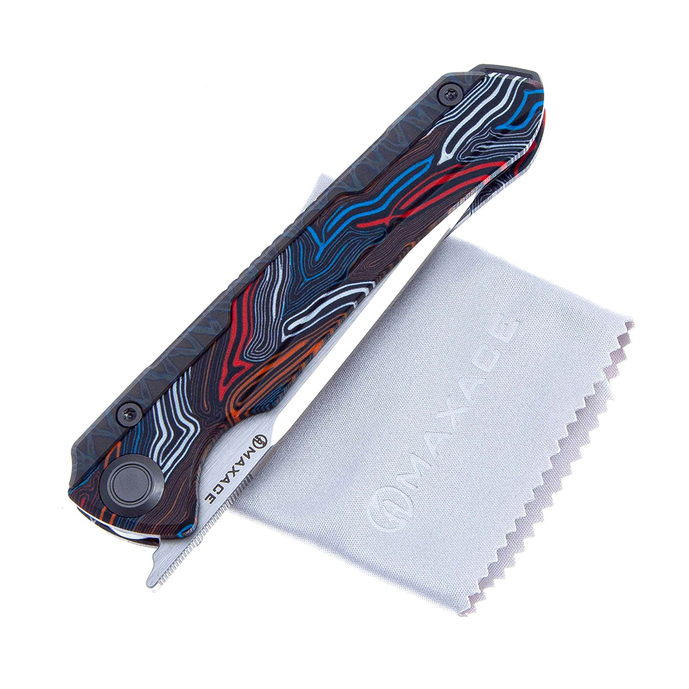 Maxace Knives 红隼 M390刃 大马士革纹G10柄 850