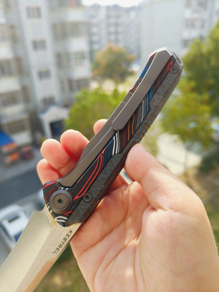 Maxace Knives 红隼 M390刃 大马士革纹G10柄 850