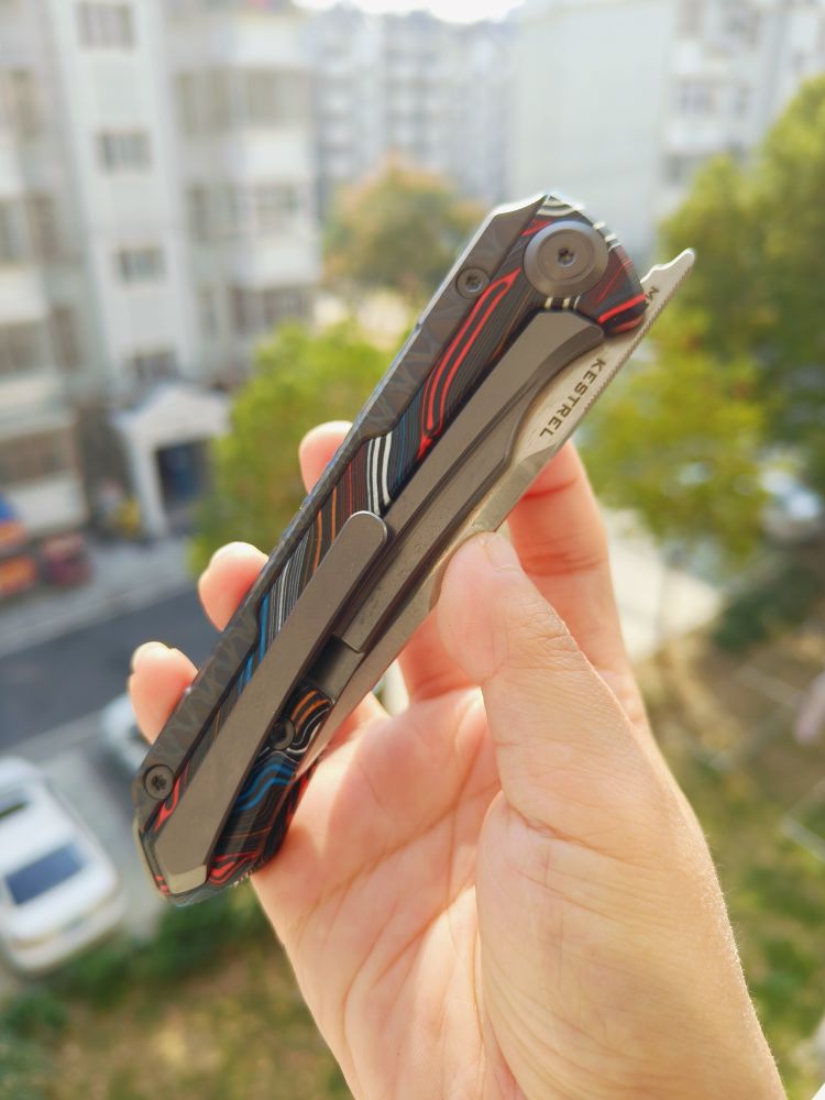 Maxace Knives 红隼 M390刃 大马士革纹G10柄 850