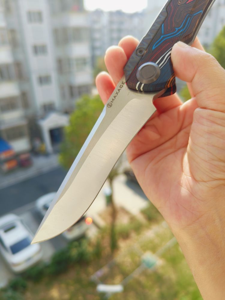 Maxace Knives 红隼 M390刃 大马士革纹G10柄 850