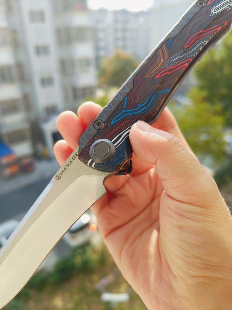Maxace Knives 红隼 M390刃 大马士革纹G10柄 850