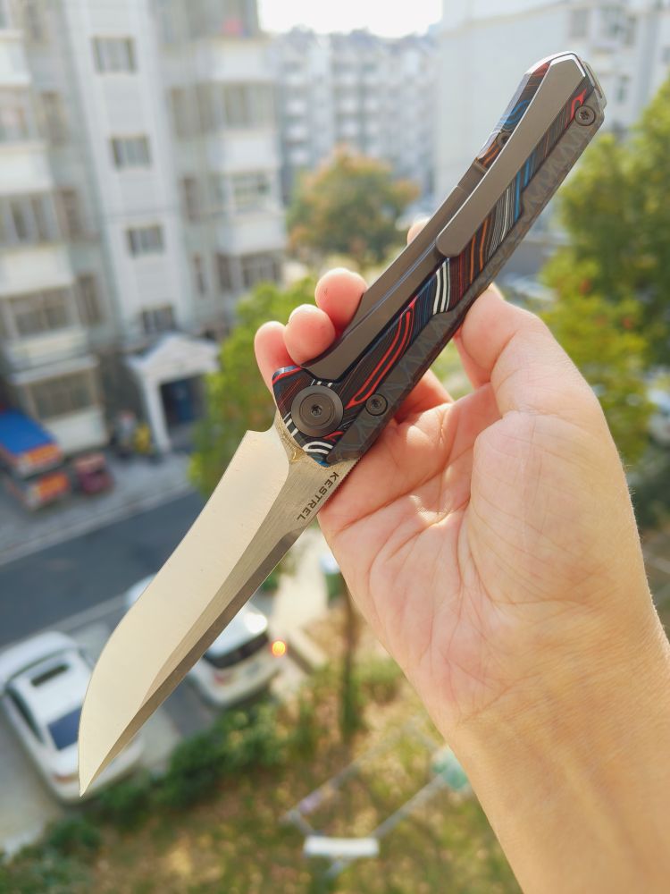 Maxace Knives 红隼 M390刃 大马士革纹G10柄 850