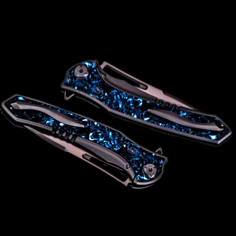 Maxace Knives 琥珀三代 M390钢 钛合金柄镶嵌碳纤维 1680