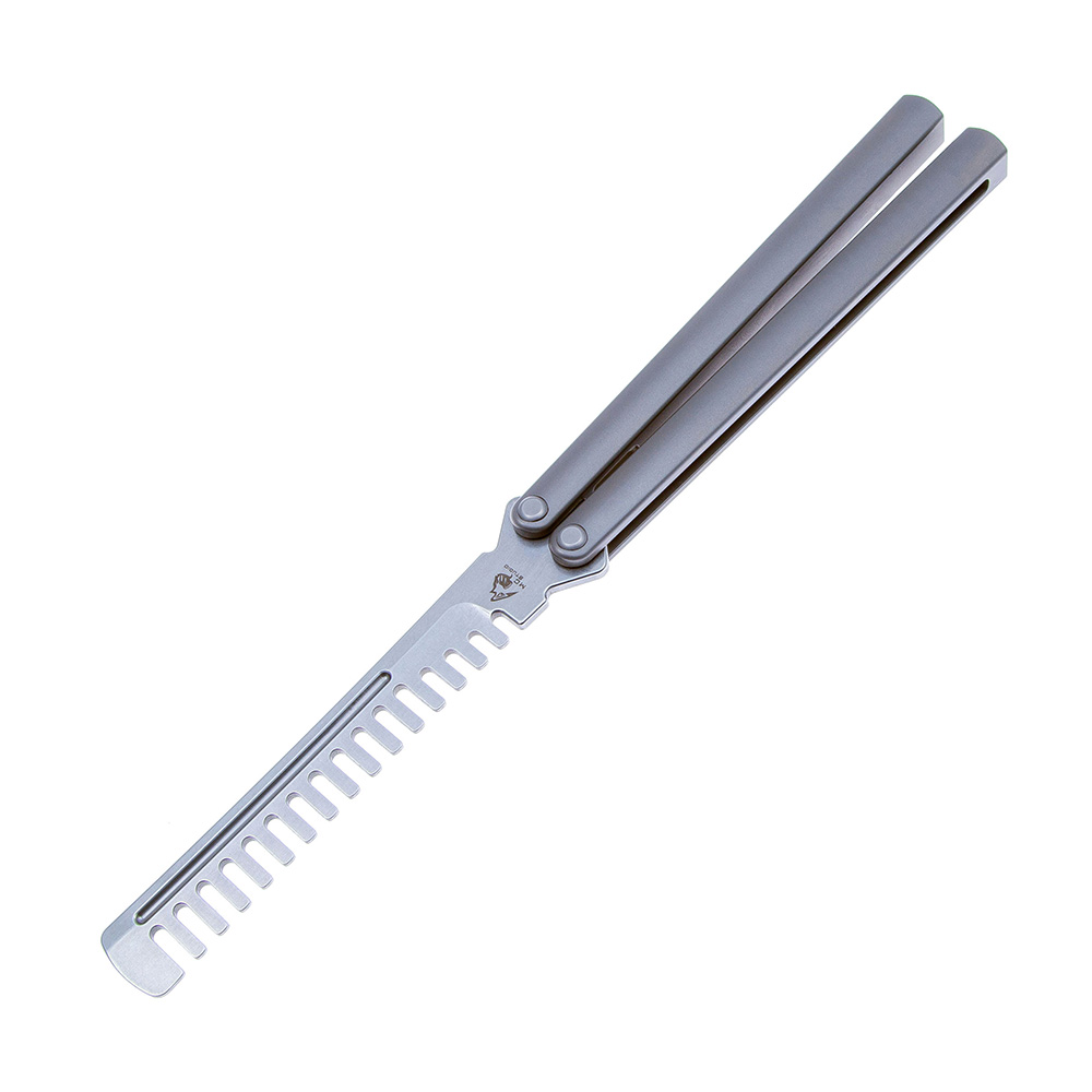Maxace Knives 使徒 M390刃 一体钛柄 蝴蝶甩刀 1880