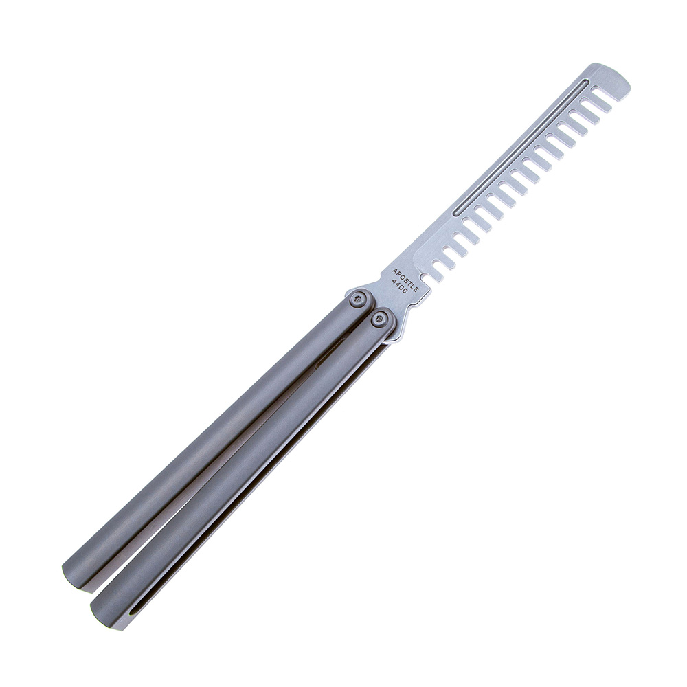 Maxace Knives 使徒 M390刃 一体钛柄 蝴蝶甩刀 1880
