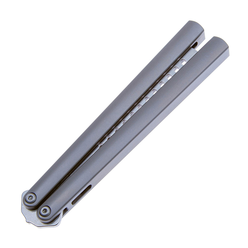 Maxace Knives 使徒 M390刃 一体钛柄 蝴蝶甩刀 1880