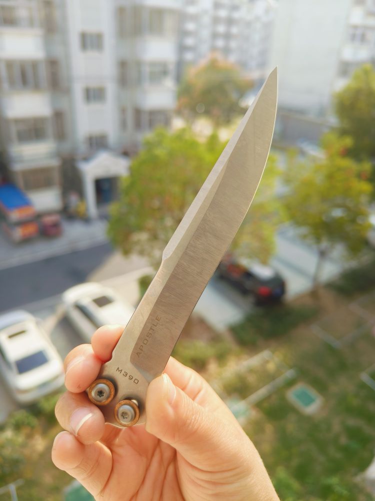 Maxace Knives 使徒 M390刃 一体钛柄 蝴蝶甩刀 1880