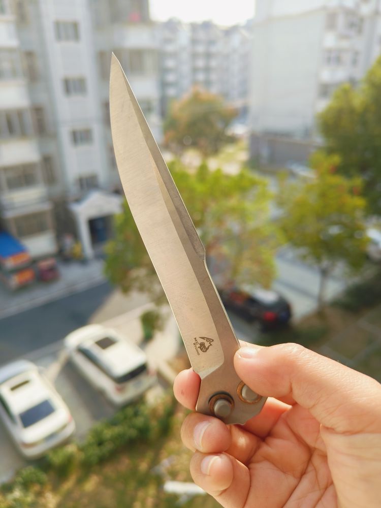 Maxace Knives 使徒 M390刃 一体钛柄 蝴蝶甩刀 1880
